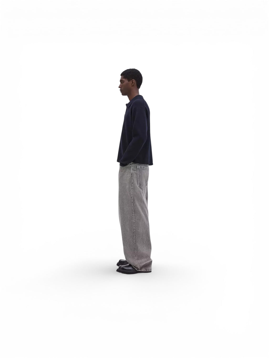 Gray baggy jeans