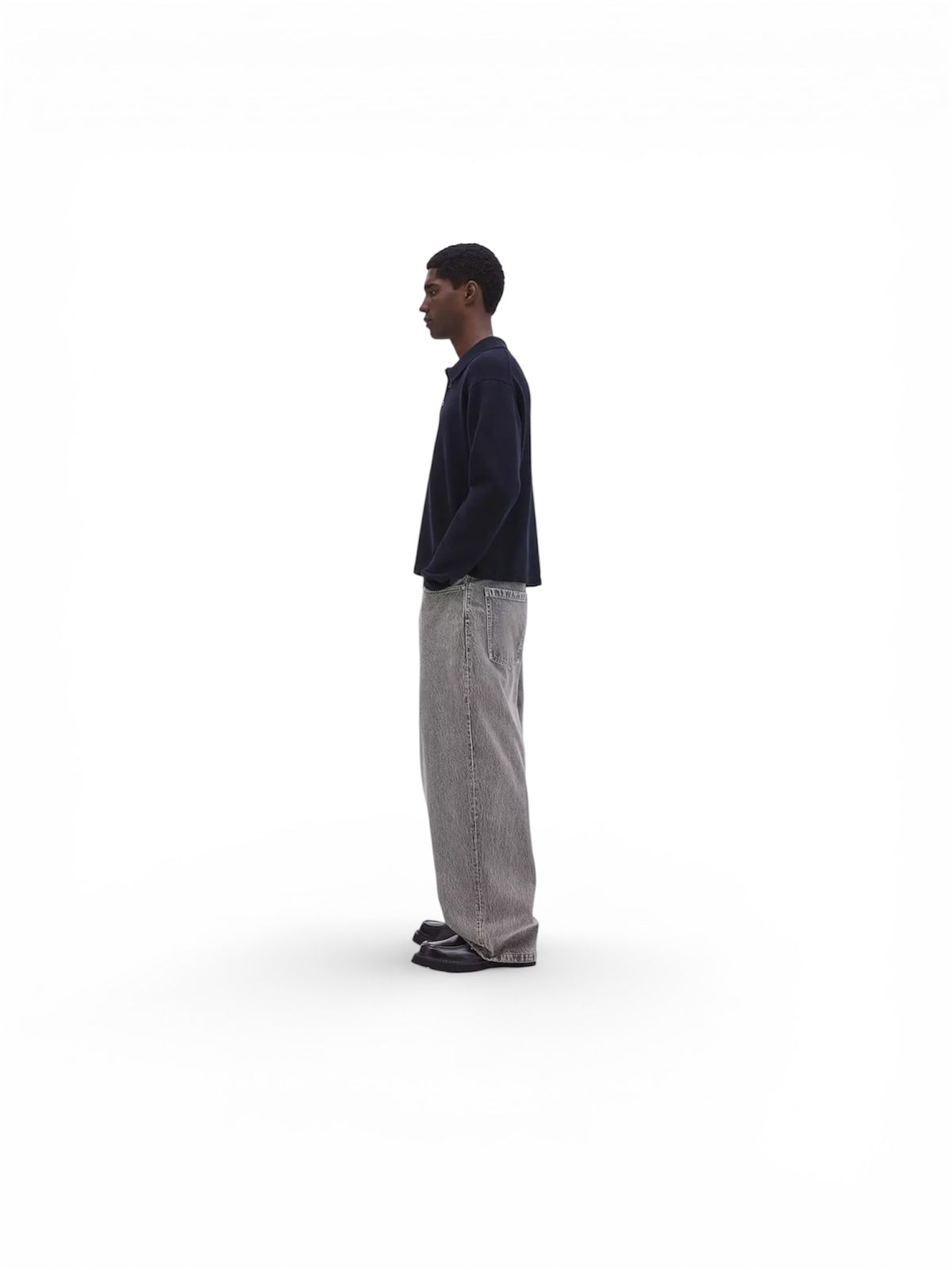 Gray baggy jeans