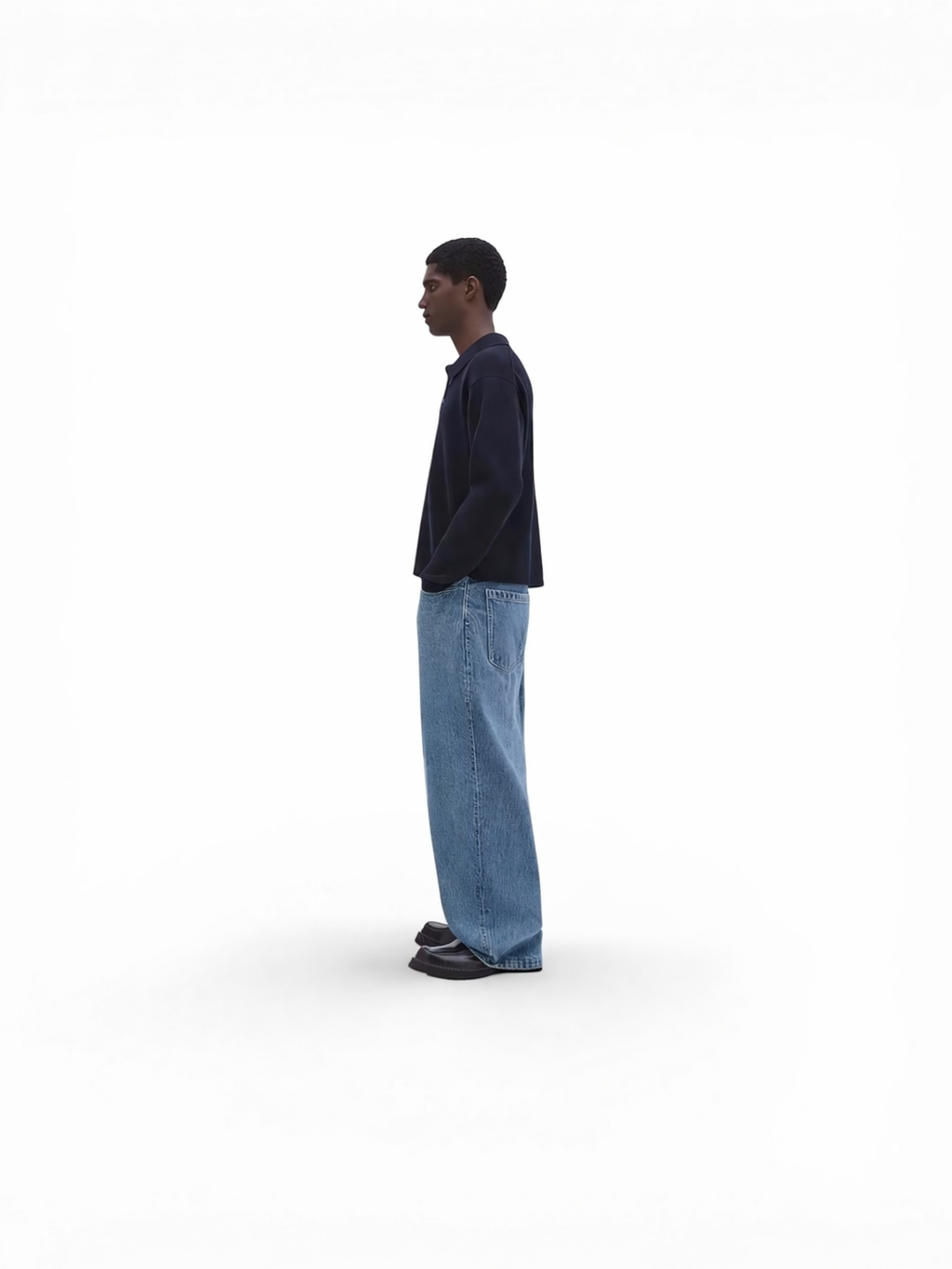 Blue baggy jeans