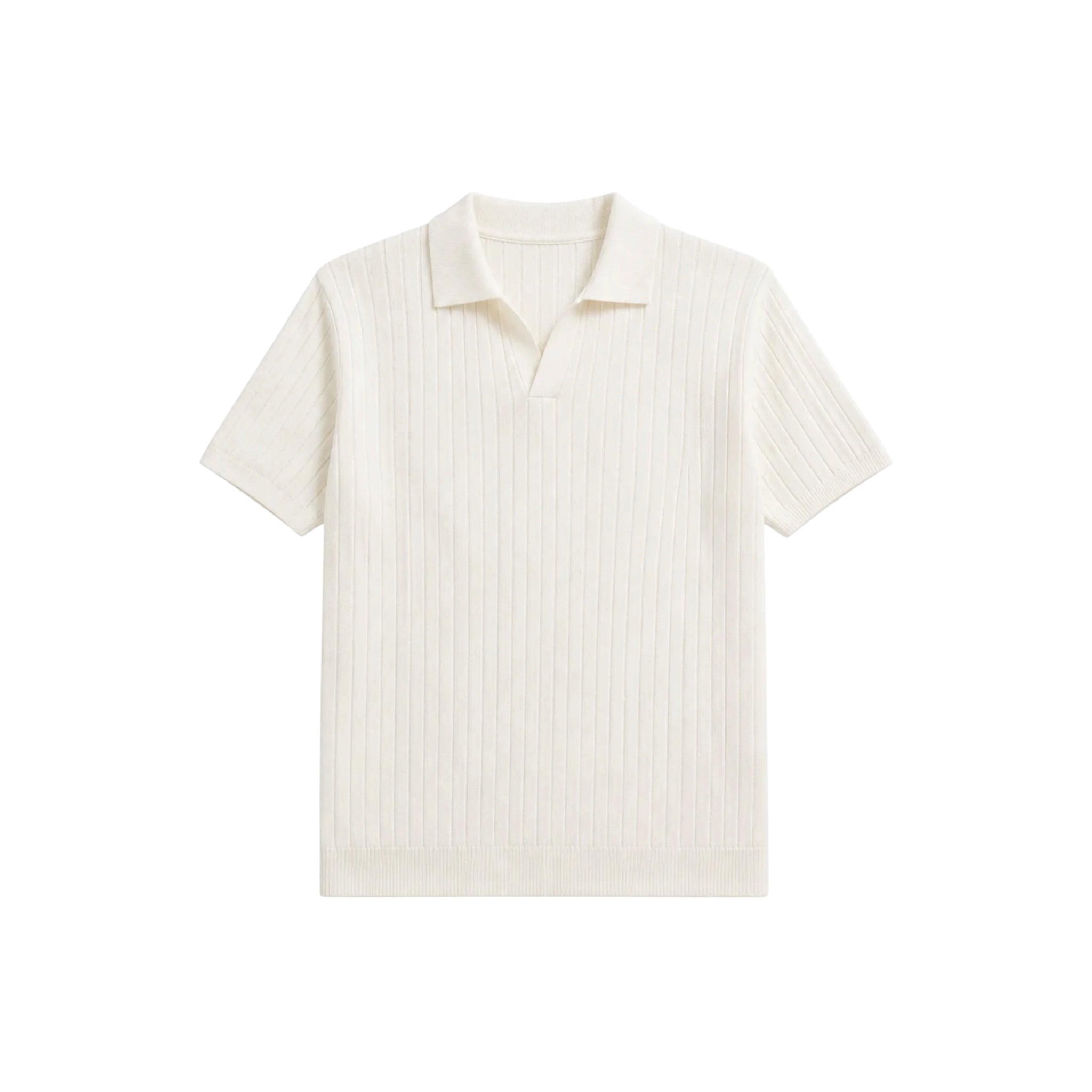 WHITE KNIT POLO