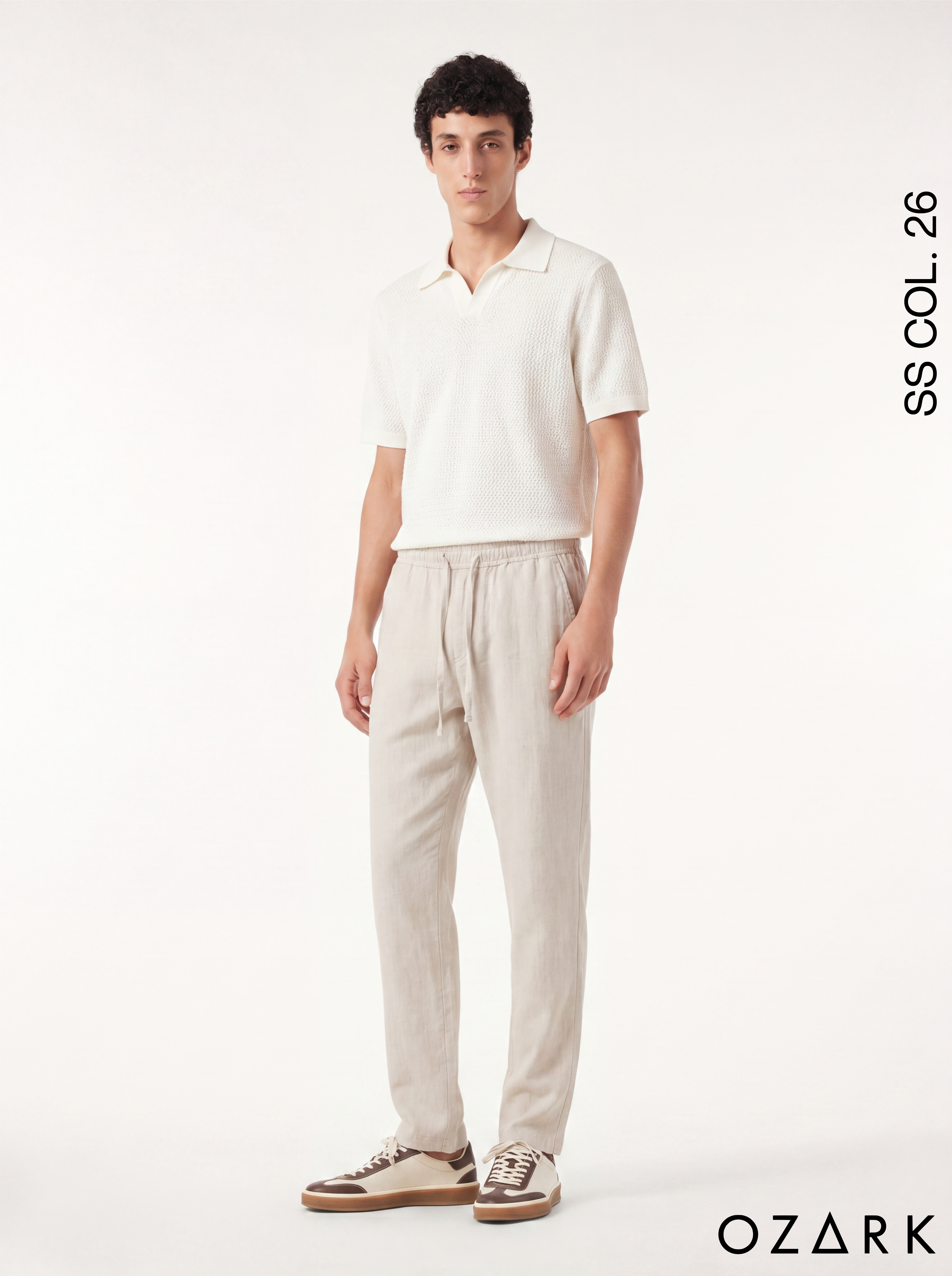 WHITE KNIT POLO