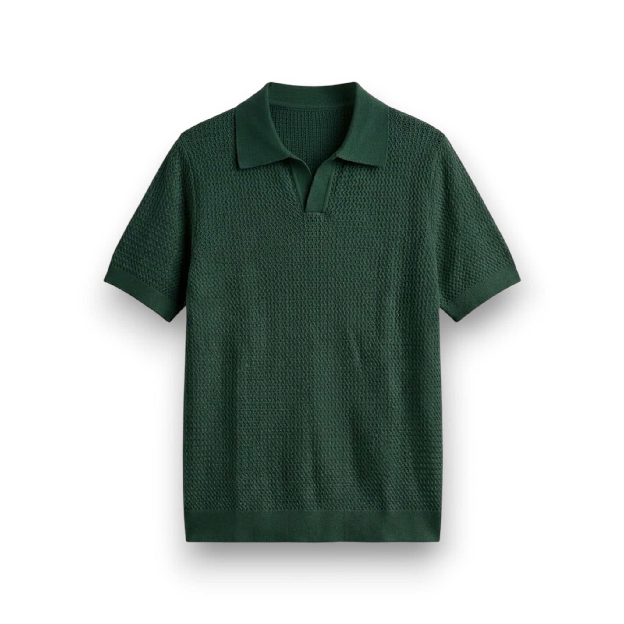 GREEN KNIT POLO